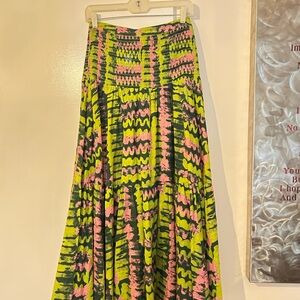 RHODE Jana Skirt in Green Ripple